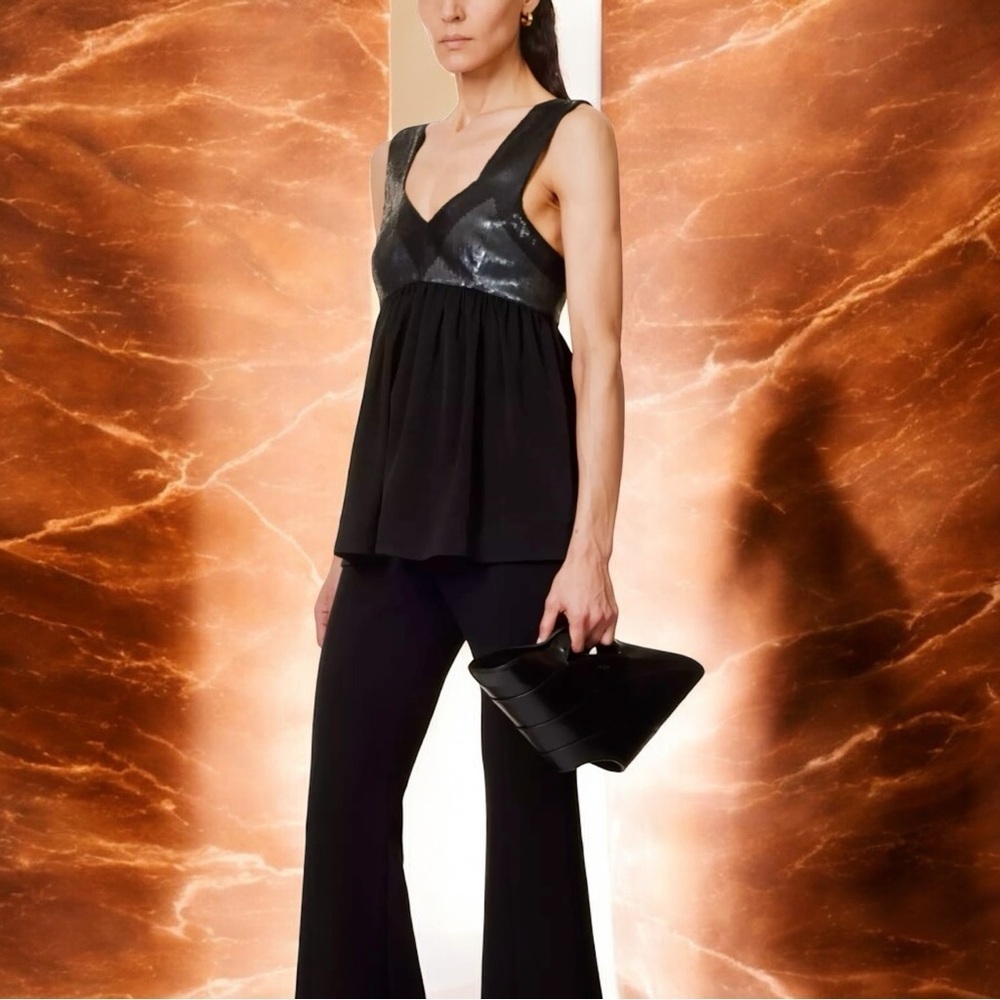 NWT Proenza Schouler ‘Re-Edition Collection Textured Crepe Sequin Tank’ Size 4